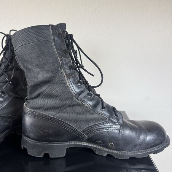Vintage RO-Search Spike Protective Military Jungle Boots sz 9R BLK - Picture 12 of 16